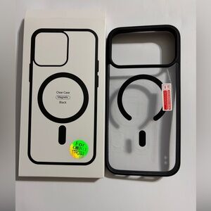 NWP Black Magnetic Clear Case Compatible with iPhone 17 Pro Max- Black